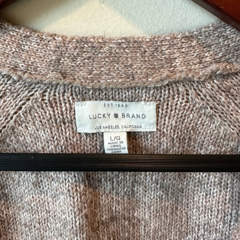 Lucky Women's Beige Sweater Cardigan - Picture 3 of 7